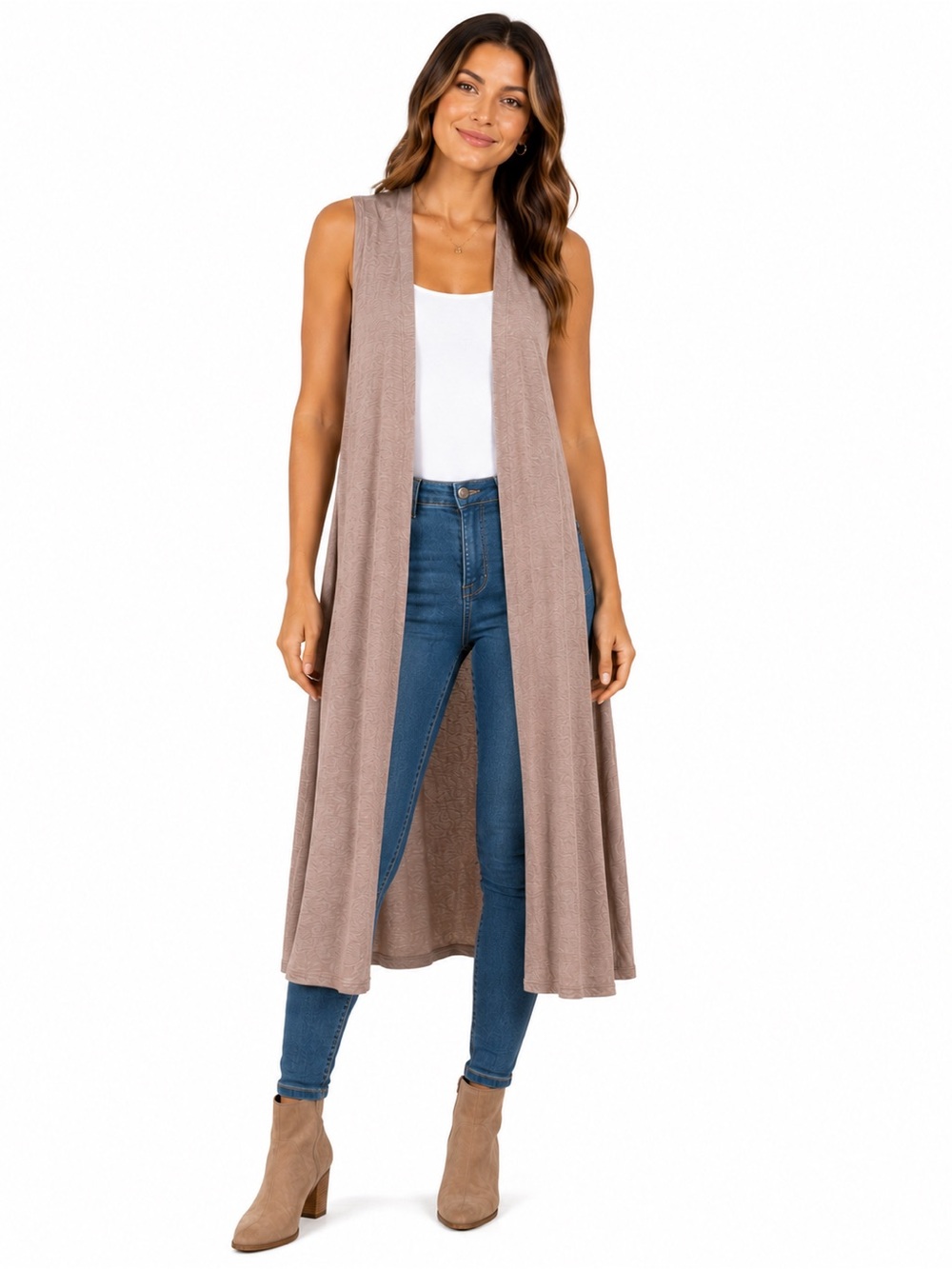 LuLaRoe Joy Women's Sleeveless Duster Cardigan
Vest Size Medium